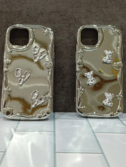 Mirror love charm cases. Iphone 12 pro max phone case.