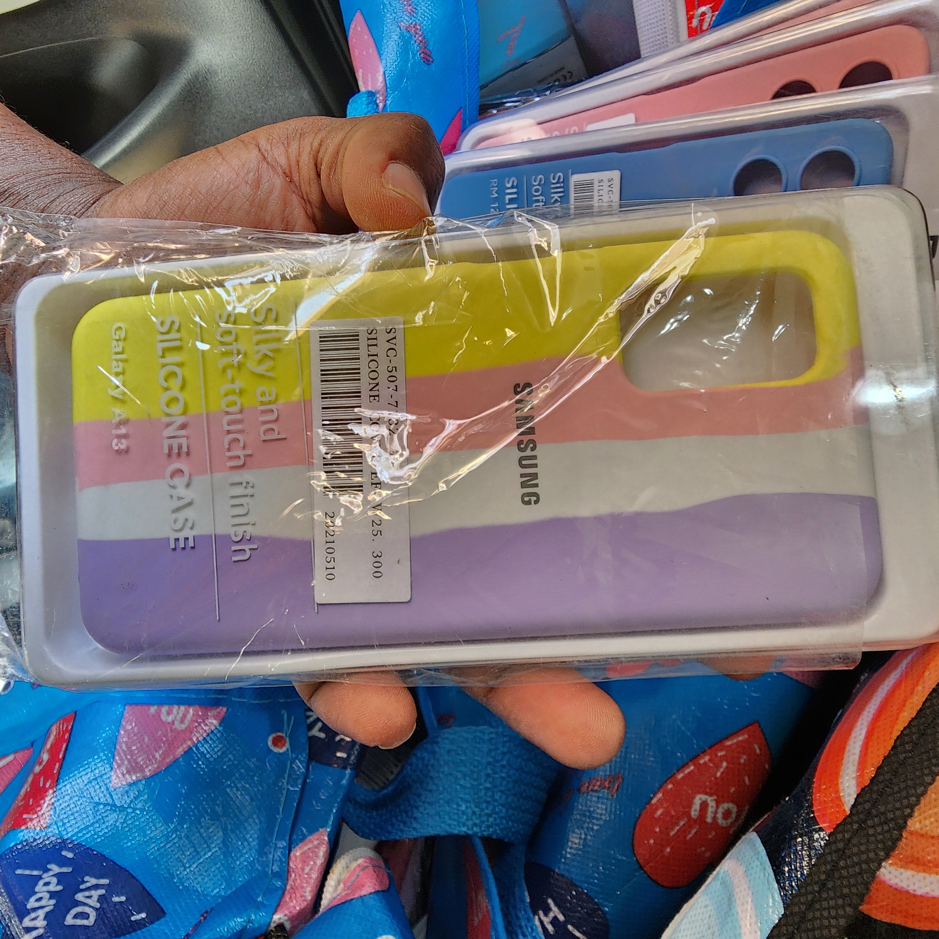 A13 multi colored silicone case