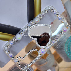 S23 Mirror Design Pearl Phone Case