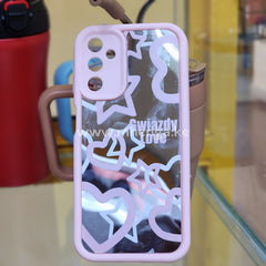 Samsung A14 Fancy Phone Cases Cute Mirror Reflective Style_1