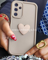 Samsung A55 5G Phone Case With Heart Charm Cute Cases A 55 5 G