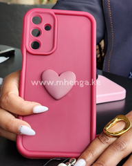 Samsung A55 5G Phone Case With Heart Charm Cute Cases A 55 5 G
