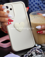 Samsung A55 5G Phone Case With Heart Charm Cute Cases A 55 5 G