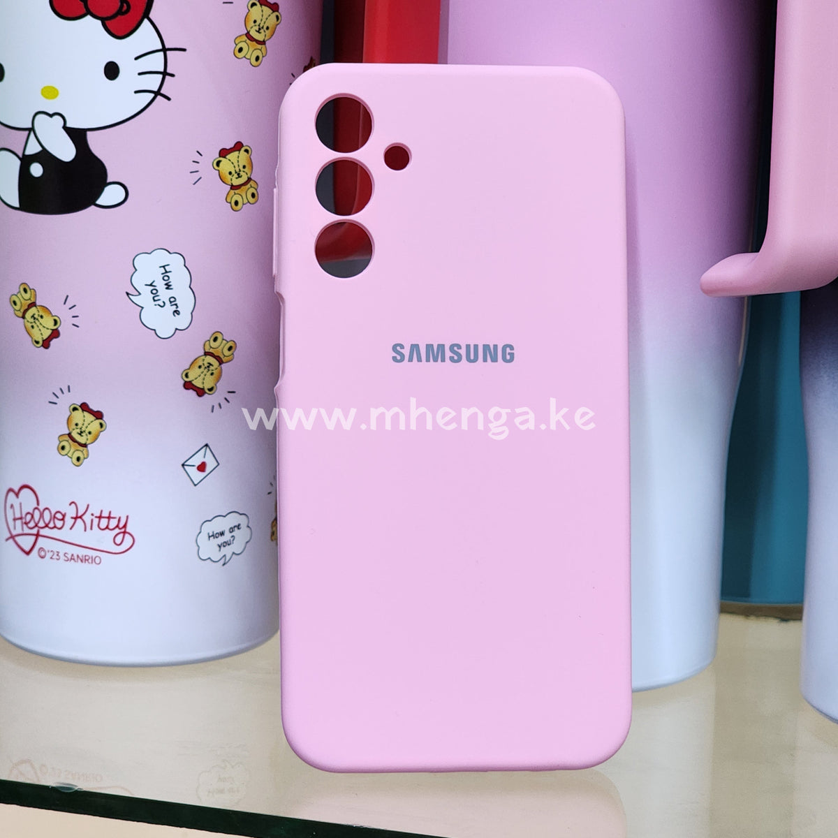 Samsung Liquid Silicon﻿e Case Protected Camera A15 Phone Silicone Cases A 15 Pink