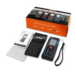Sndway T100 Laser Distance Meter Rangefinder 100M 328Ft Trena Bubble Level Range Finder Building