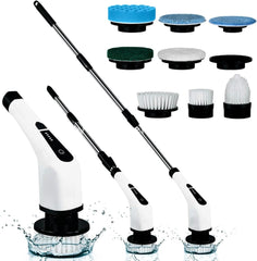 Spin Scrubber Electric 8 In 1 Cleaning Brush Cordless Shower Adjustable Handle Power Scrubbers For