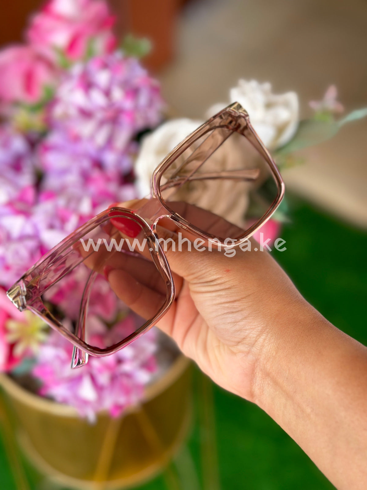 Sunglasses Cat Eye Recta Brown