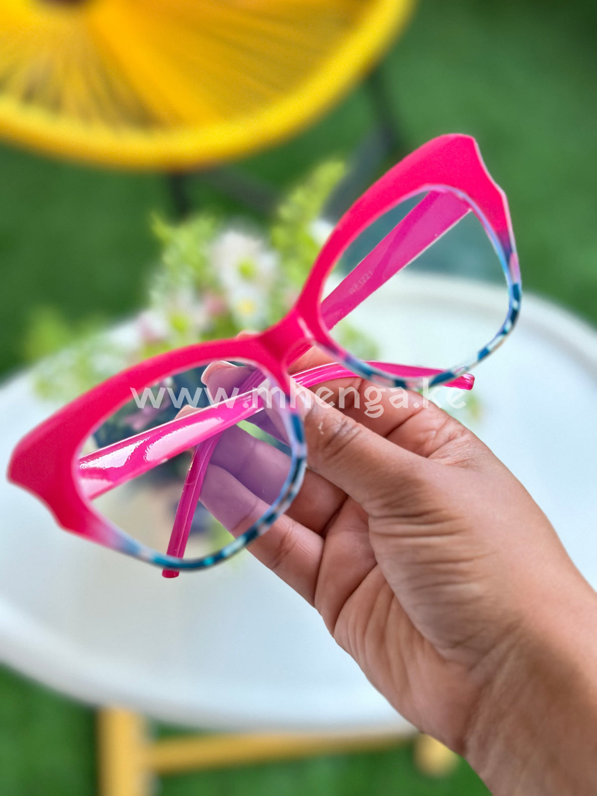 Sunglasses Clear Frames With Print