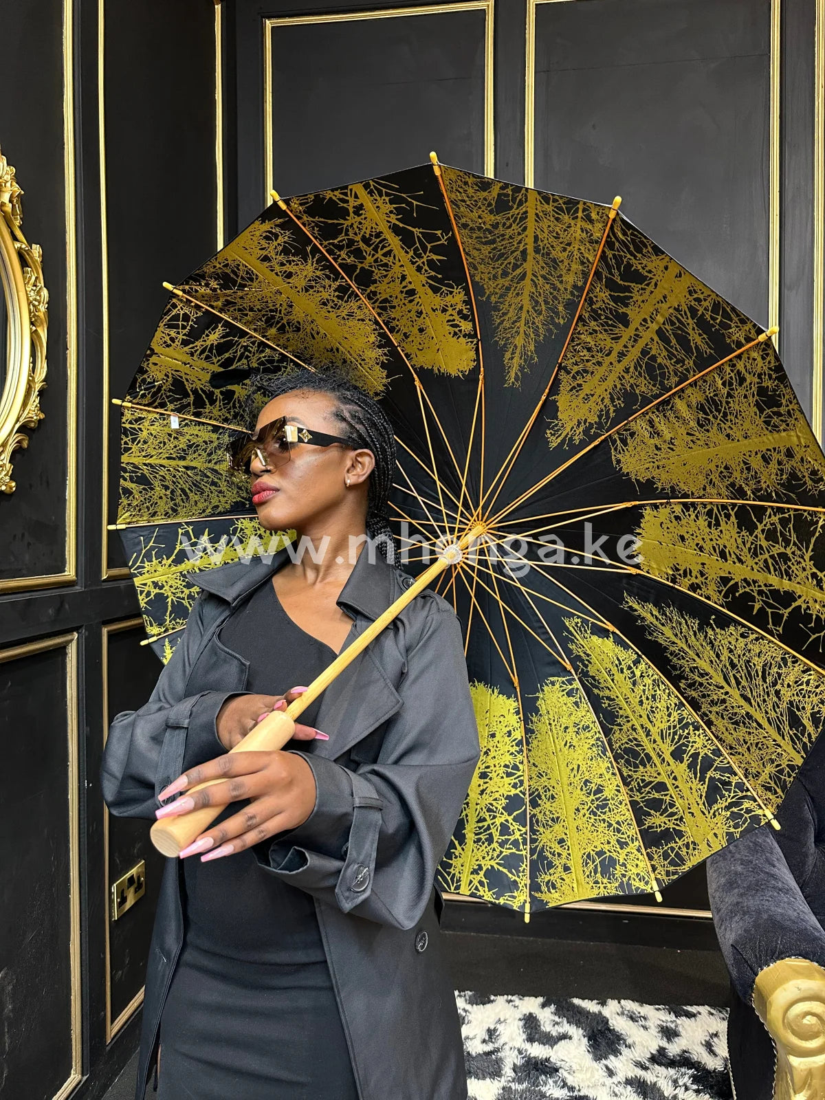 Umbrella Korean Design With Trees