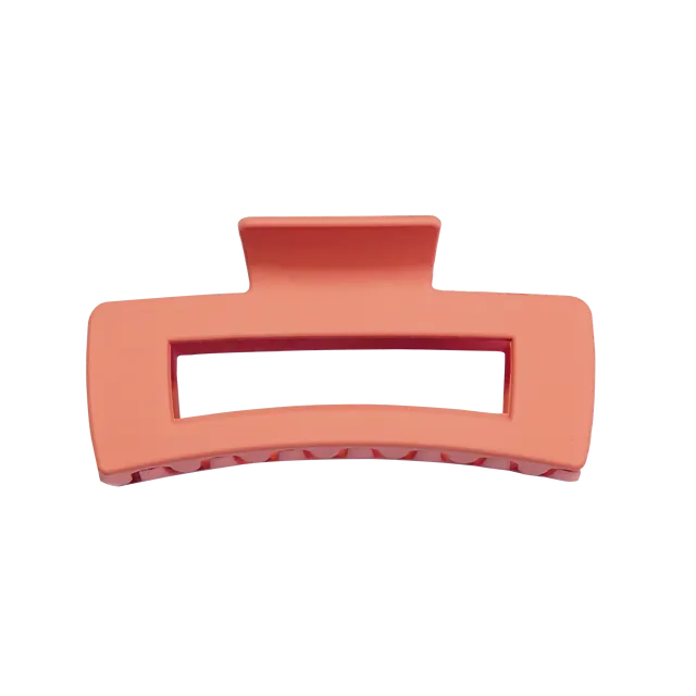 Hair Claw Clips, Square Hair Clips for Women Girls, Neutral Colors Rectangular Claw Hair Clips for Thick Hair, Medium Matte Non-slip Claw Hair Clips, Strong Hold Jaw Clips for Thin Hair