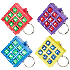 Tic Tac Toe Keychain Valentine's Day Durable Plastic Keyholders for Mini Backpack Clip Birthday Party for Boy Girl