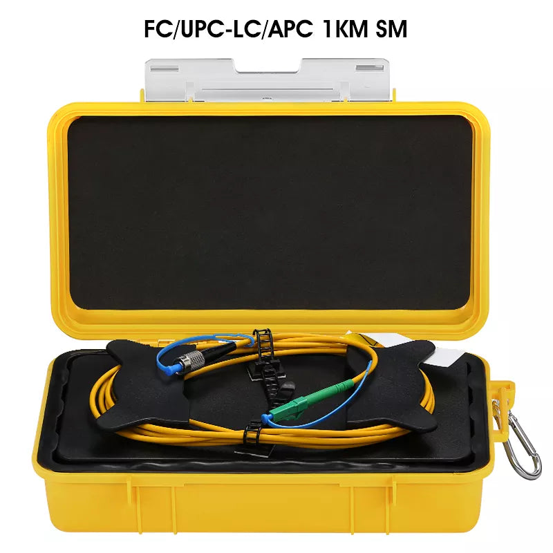 FC/UPC-LC/APC OTDR Dead Zone Eliminator,Fiber Rings ,Fiber Optic OTDR Launch Cable Box 1km Single Mode 1310/1550nm