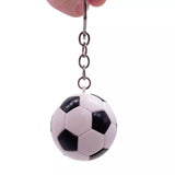 Soccer Keychains Sports Ball Key Ring Mini Football Key Holder Birthday Gift for Kids Teens Men