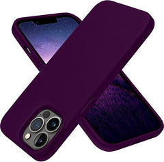 Shockproof Designed for iPhone XR 11, 12,13, 14 Pro Max  Case, Liquid Silicone Phone Case with [Soft Anti-Scratch Microfiber Lining] Drop Protection 6.7 inch Slim Thin Cover,Purple