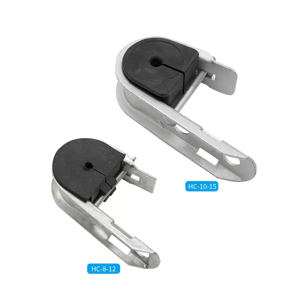 Suspension clamp J hook 4Kn ADSS Cable Clamps GJ.0078 HC-10-15 use for cable diameter :5-8mm 8-15mm 10-15