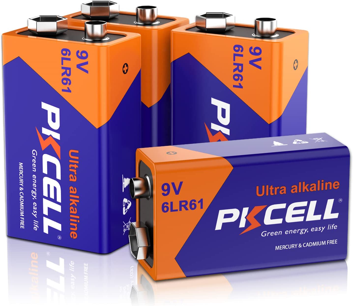 9V Batteries 9V 6LR61 Battery 9 Volt Battery Alkaline Battery Disposable Batteries