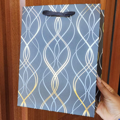 Small gift bag , Wavy line pattern