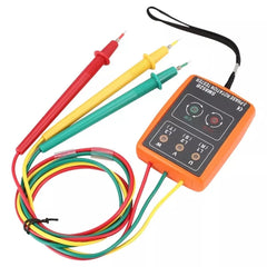 SM852B 3 Phase Sequence Rotation Tester LED Indicator Detector Checker Meter