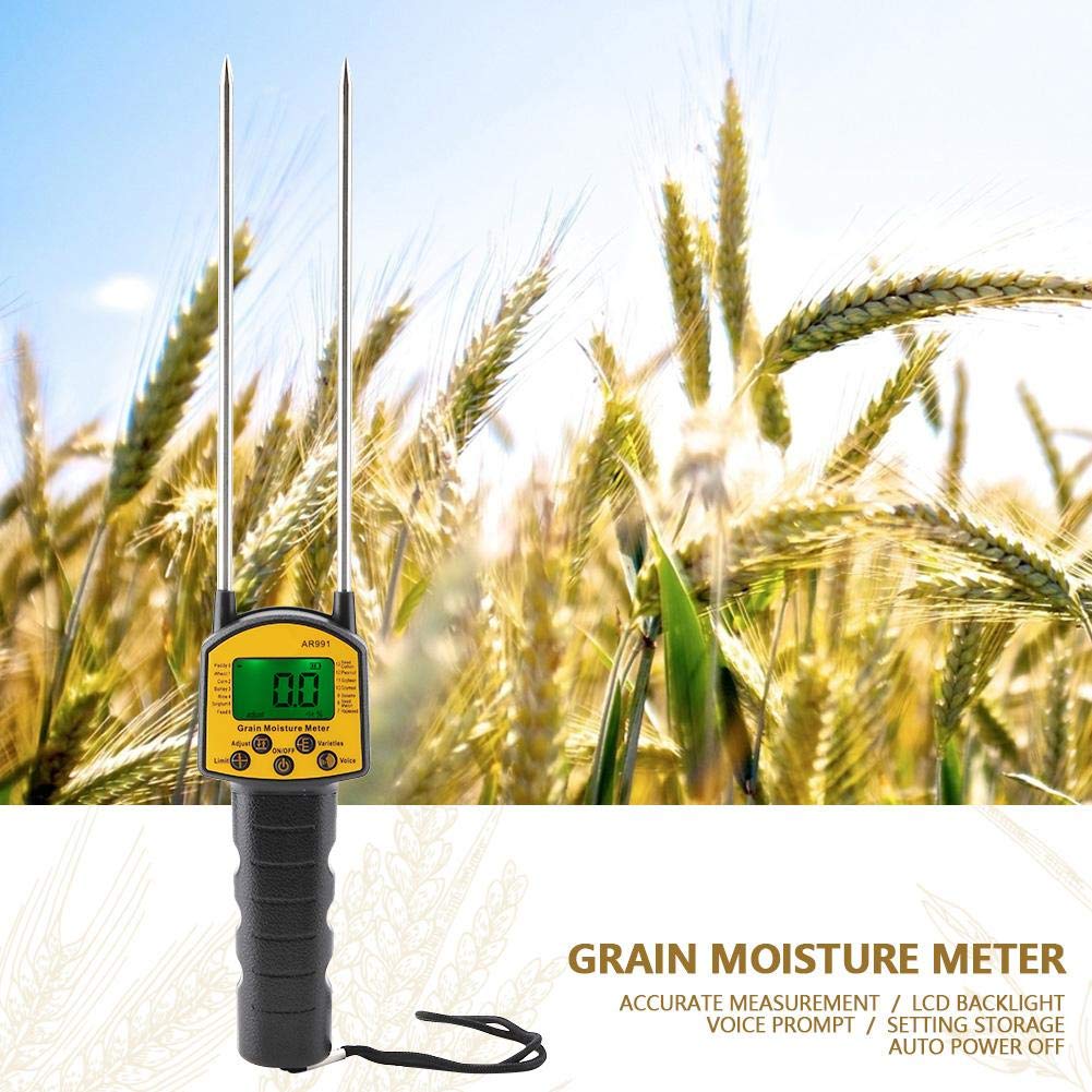 AR991 Digital LCD Grain Moisture Meter for Wheat Corn Rice Peanut Soybean