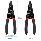 7 in 1 Wire Stripper Cutter Wire Stripping Tool - 8 Inch, Multi-Function Hand Tool , Crimping Plier