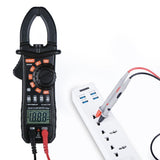 High Precision Digital Clamp Multimeter Resistance Ohm Transistor Testers AC/DC Current Voltmeter Clamp Meter with Temperature