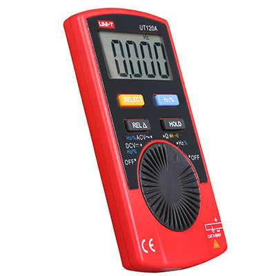 UNI-T UT120A Mini Digital Multimeter Pocket Size Stype Frequency Diode Auto Range Multi-meter Easy Carry LCD Palm DC AC tester