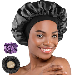 Small Bonnet , Silk Satin Bonnet, Hair Wrap Adjustable Sleep Cap