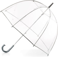 Clear Bubble Umbrella – Transparent Dome Coverage – Large Windproof and Rainproof Canopy – Ideal for Weddings, Proms or Everyday Protection, Clear