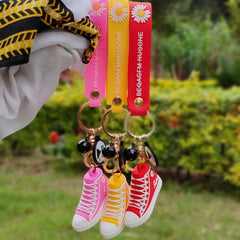 Keyholders , retro rubber shoe keychain , key holder gifts for birthdays and anniversaries