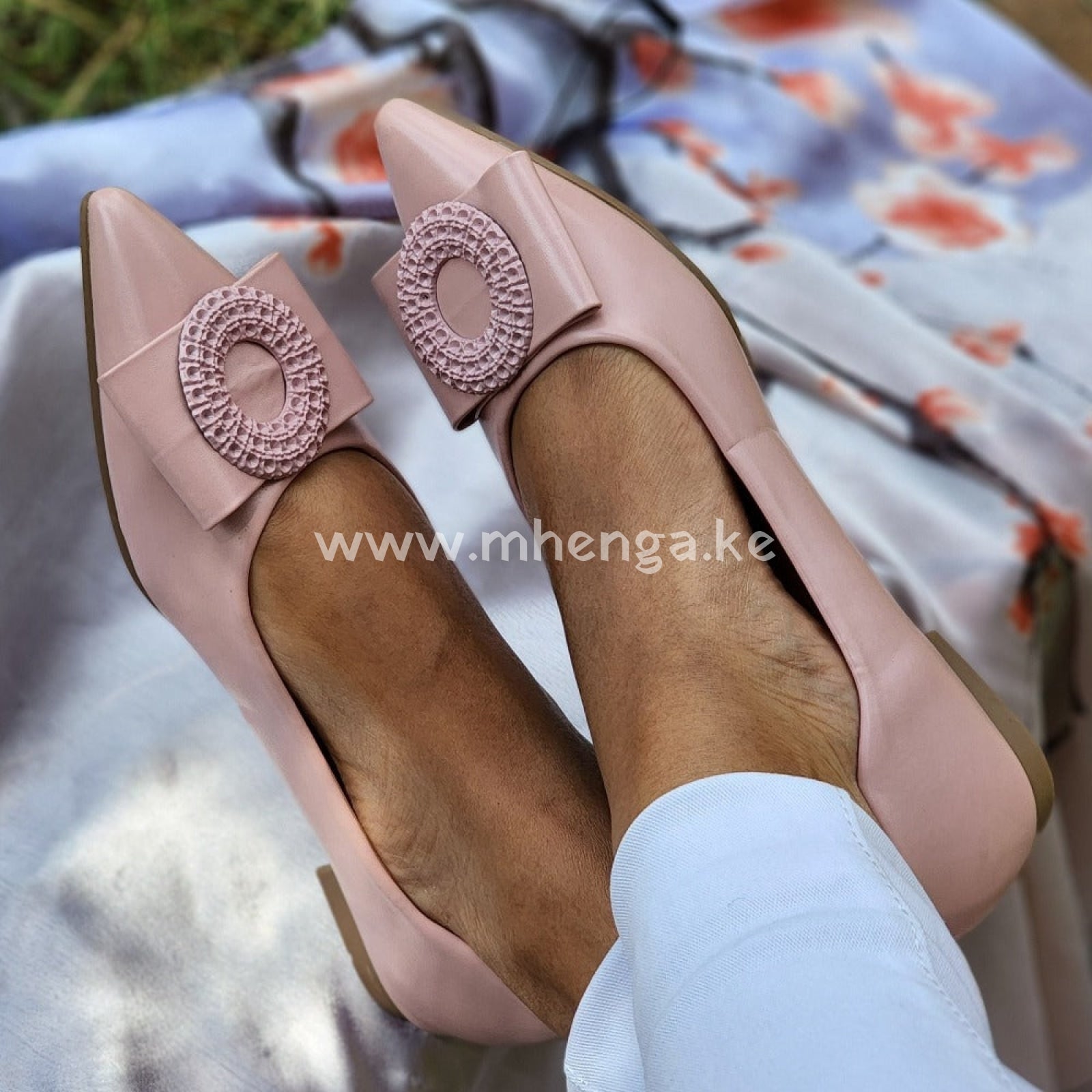 Circle Round Pointed Flats Women Shoes Ladies Shoe 37 / Pink