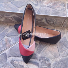 Flat Toe Pleated Faux Suede Dress Ballet Shoe Women Shoes Pointed