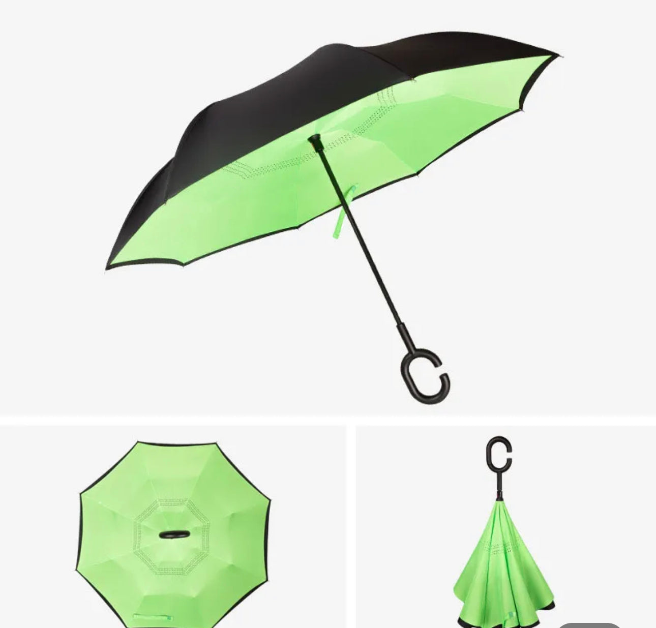 Umbrella Umbrella C -Hook self stand Rain Umbrella Windproof Reverse Umbrella