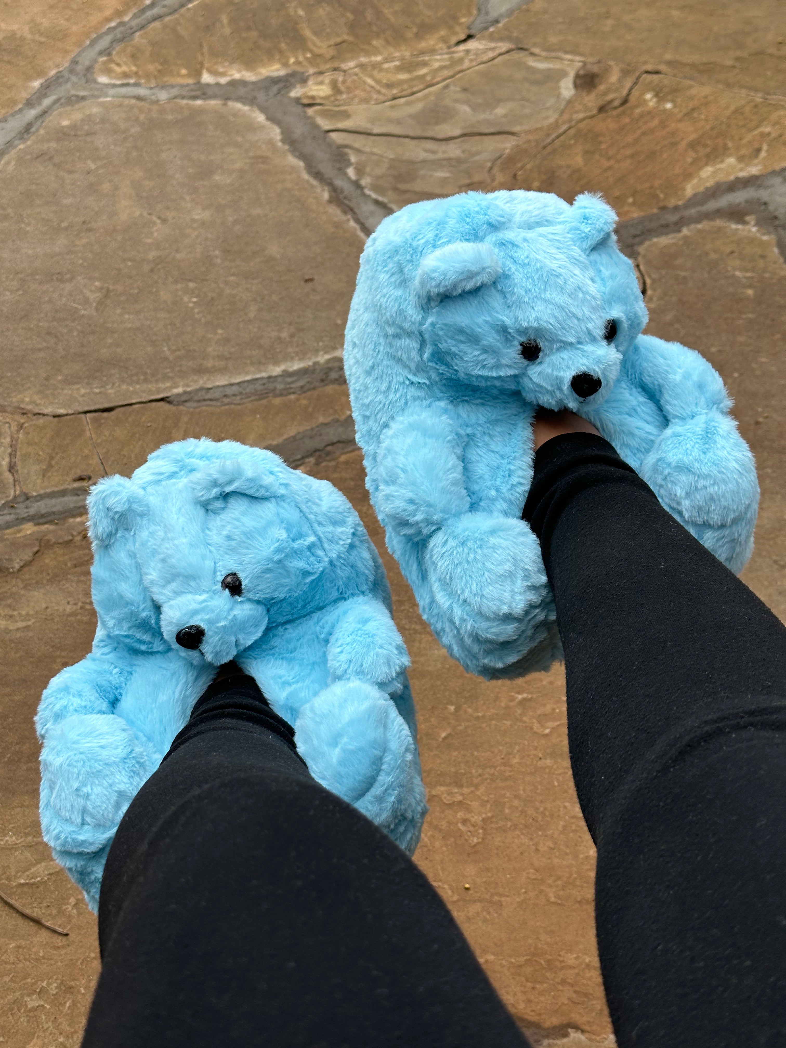 Teddy fluffy Bear Slippers