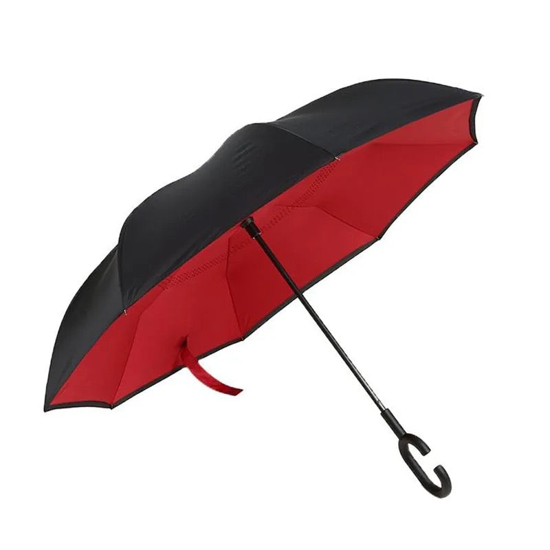 Umbrella Umbrella C -Hook self stand Rain Umbrella Windproof Reverse Umbrella