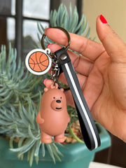 Bear baby keychain key holder