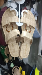 Sandals animal print with circle