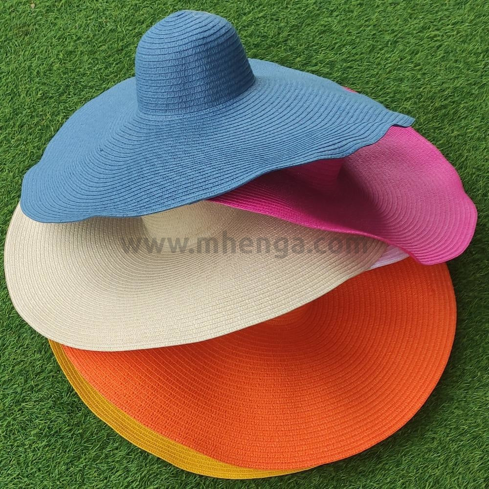 Oversized Beach Straw Hat For Women Ladies Large Wide Brim Foldable Cap Summer Fashion Packable
